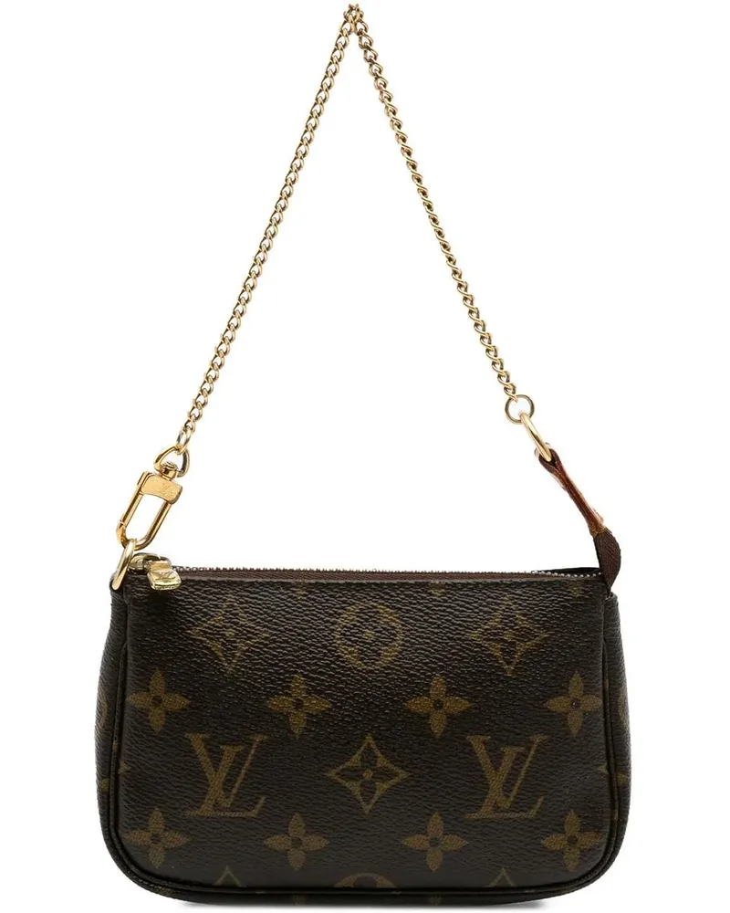 Louis Vuitton Crossbody Bags Monogram Mini Pochette Accessoires braun Braun