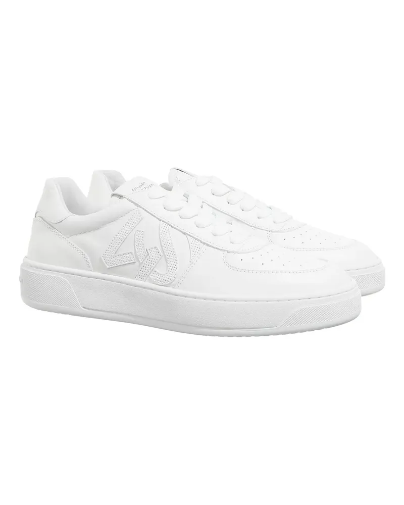 Stuart Weitzman Sneaker SW COURTSIDE MONOGRAM SNEAKER weiß Weiß
