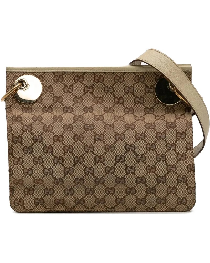 Gucci Hobo Bags GG Canvas Eclipse Crossbody braun Braun