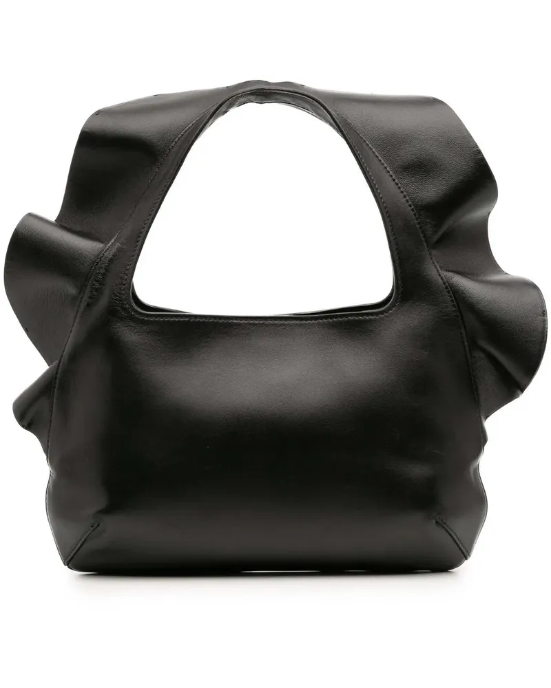 Valentino Garavani Hobo Bags Small Nappa Atelier 04 Rouches Edition Hobo schwarz Schwarz