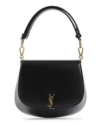 Saint Laurent Shopper Ysl Bascule Cloche Shoulder Bag Schwarz