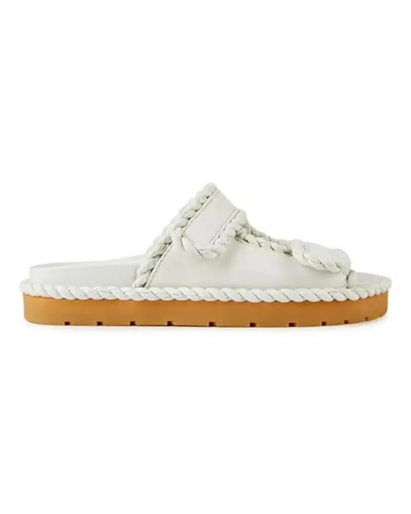 Bottega Veneta Sandalen Jack Flat Mule Sandals weiß Weiß