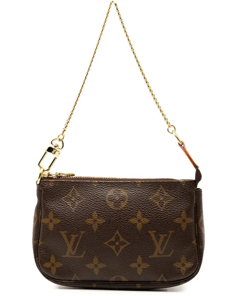 Louis Vuitton Crossbody Bags Monogram Mini Pochette Accessoires braun Braun