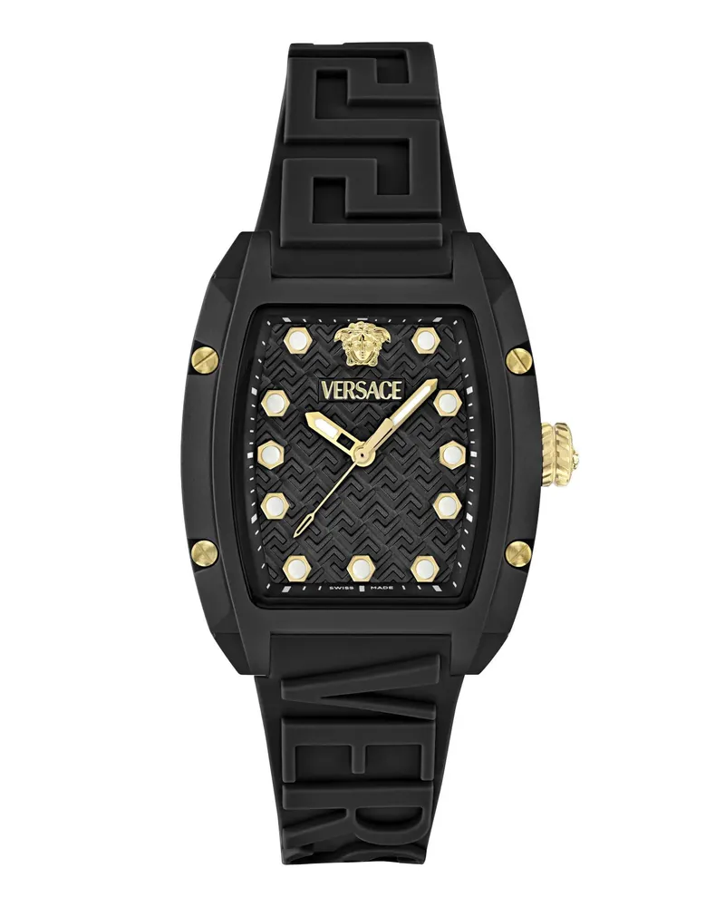 Versace Uhr Quarz-Analoguhr Dominus Eco Ceramic.iconi black Schwarz