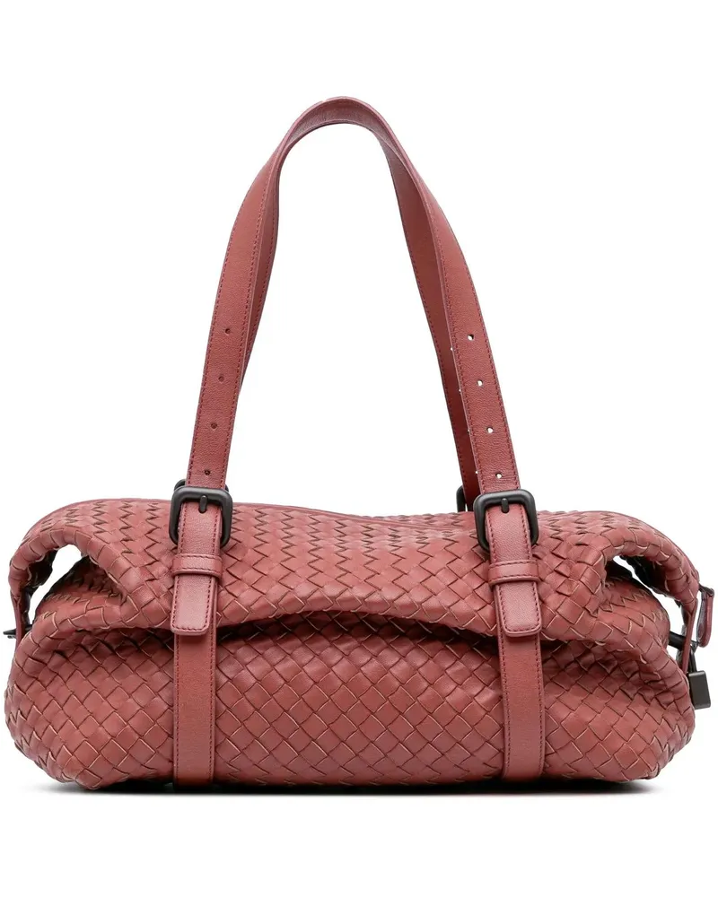 Bottega Veneta Hobo Bags Nappa Intrecciato Montaigne Shoulder Bag rot Rot