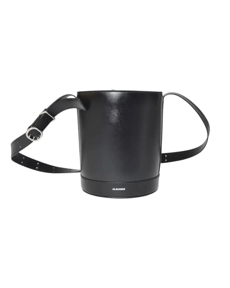 Jil Sander Beuteltaschen Cannolo Bucket schwarz Schwarz