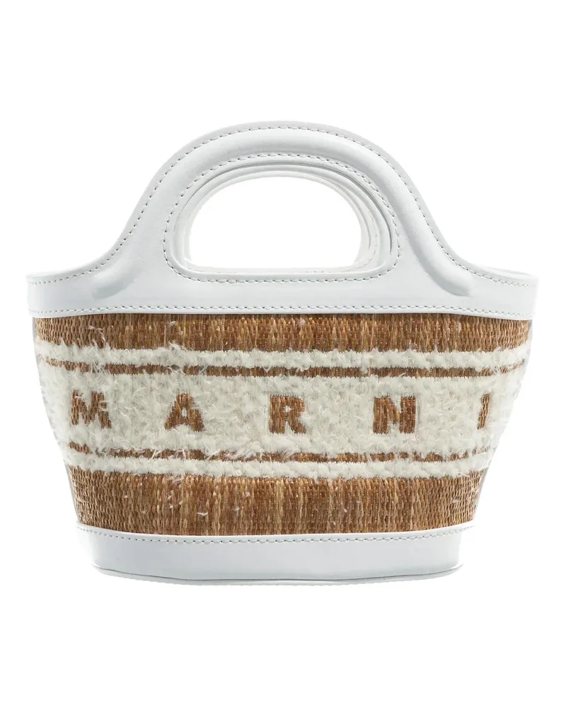 Marni Shopper & Totes Tropicalia Micro beige Beige