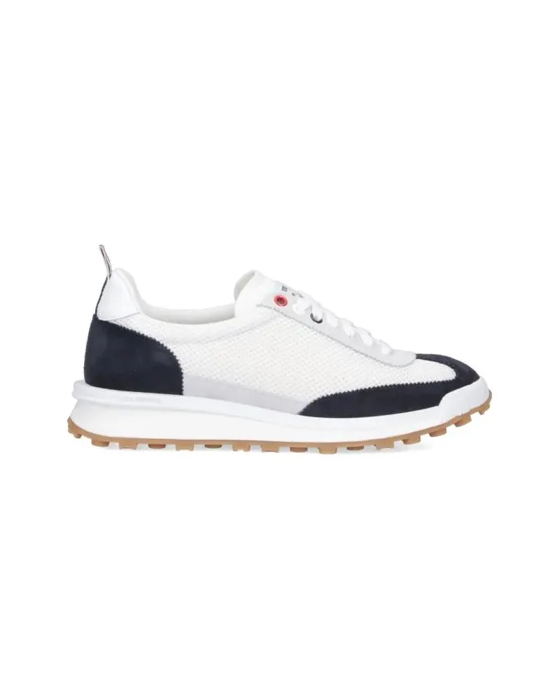 Thom Browne Low-Top Sneaker "Tech Runner" Sneakers – Blue/White weiß Weiß