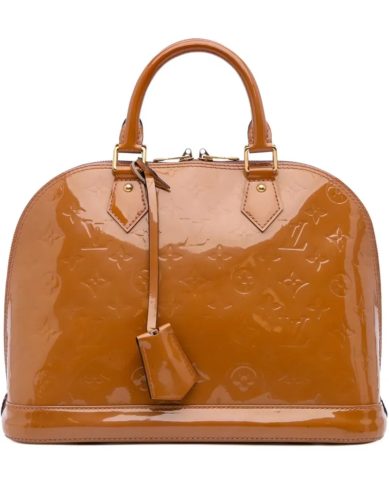 Louis Vuitton Crossbody Bags Monogram Vernis Alma PM braun Braun