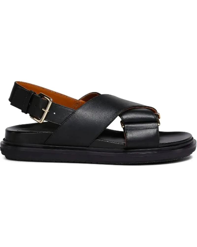 Marni Sandalen Fussbett Criscross Sandal Black schwarz Schwarz