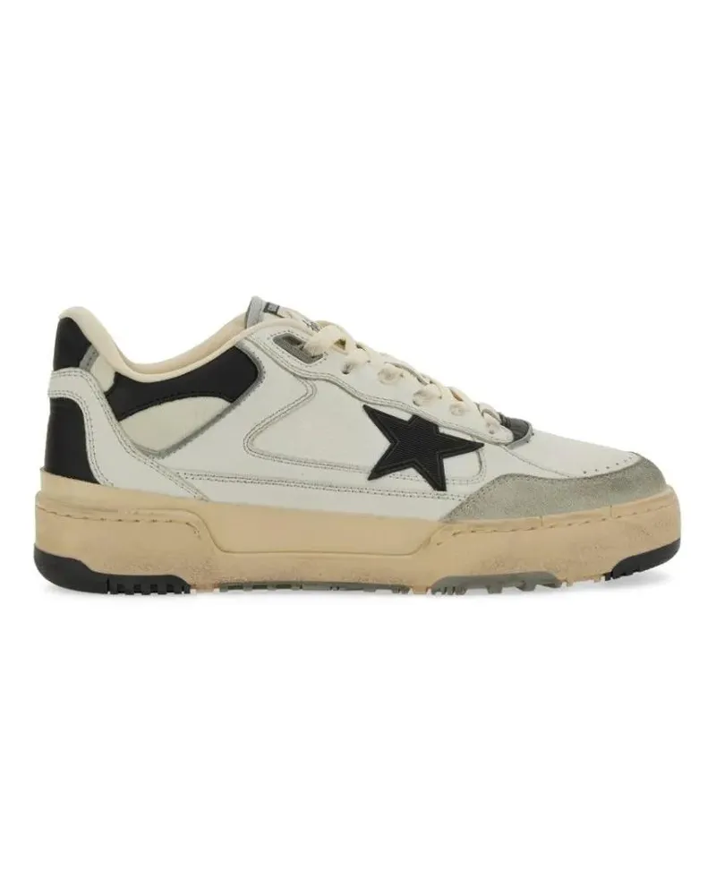 Golden Goose Low-Top Sneaker Leather And Textile Sneakers With Star Detail weiß Weiß