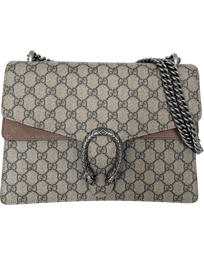 Gucci Hobo Bags  Dionysus Medium GG Supreme Brown Full Set / braun Braun