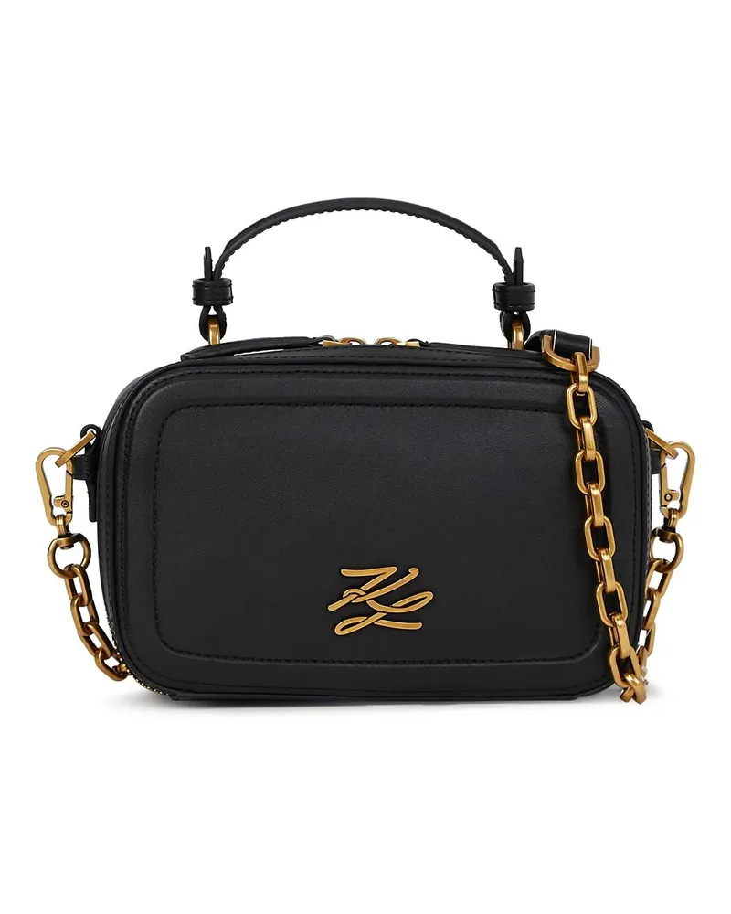Karl Lagerfeld Crossbody Bags K/Autograph Ketten-Handtasche mit oberem Tragegrif schwarz Schwarz