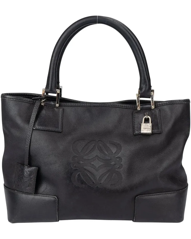 Loewe Crossbody Bags  Black Leather Fusta Handbag schwarz Schwarz