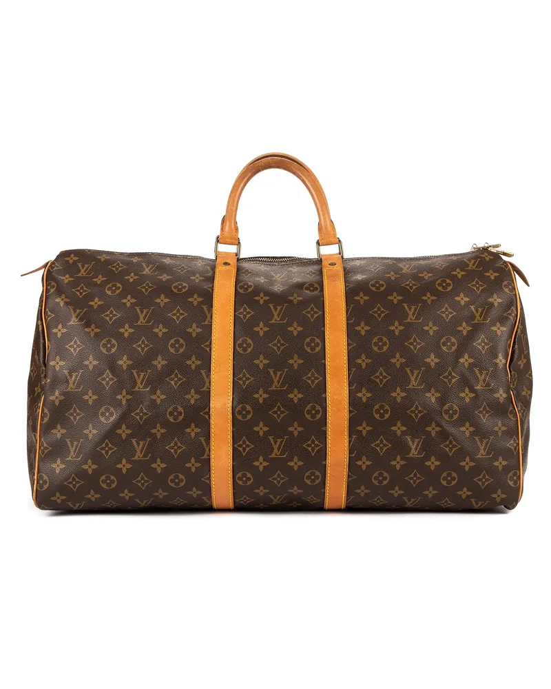 Louis Vuitton Crossbody Bags Keepall 55 braun Braun