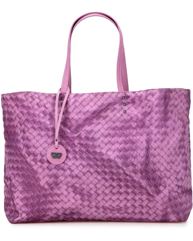 Bottega Veneta Shopper Nylon Intrecciolusion Tote orange Orange