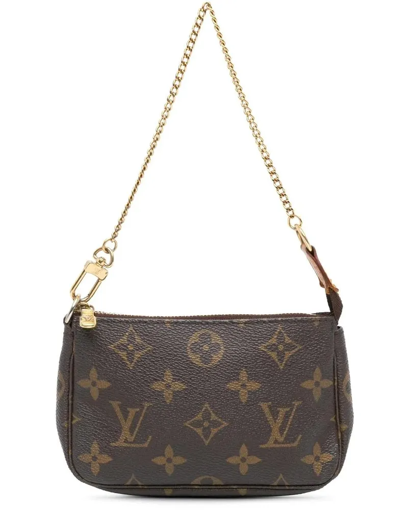 Louis Vuitton Crossbody Bags Monogram Mini Pochette Accessoires braun Braun