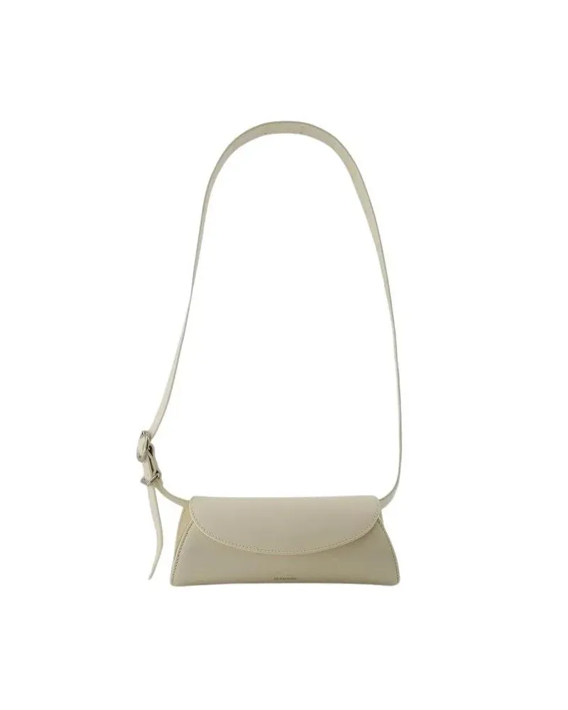 Jil Sander Hobo Bags Cannolo Mini Purse - Leather - Eggshell beige Beige