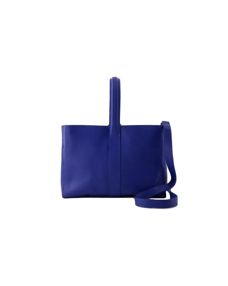 Inès de la Fressange Crossbody Bags Leonore Bag - Leather - Blue Cobalt Blau