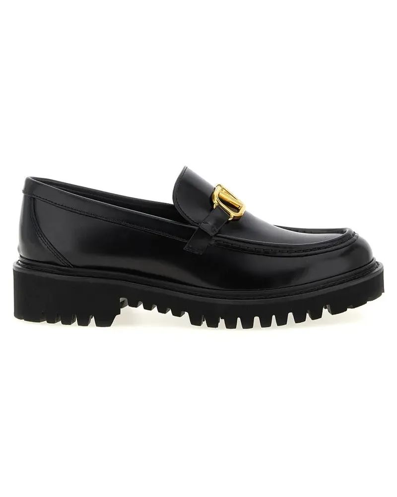 Valentino Garavani Vlogo Signature' Loafers schwarz Schwarz