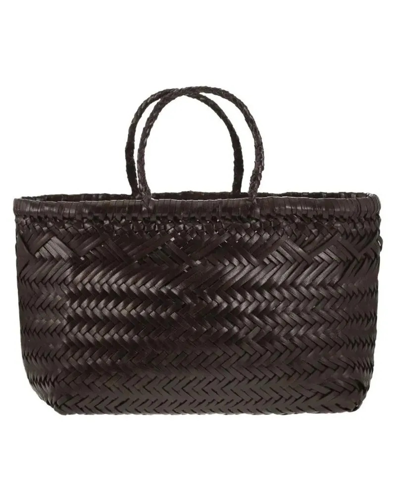 Dragon Diffusion Shopper & Totes Triple Jump Small - Woven Leather Bag schwarz Schwarz