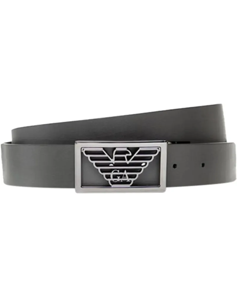 Emporio Armani Gürtel Belts Black schwarz Schwarz