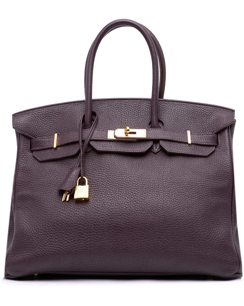 Hermès Crossbody Bags 2012 Togo Birkin Retourne 35 lila Lila