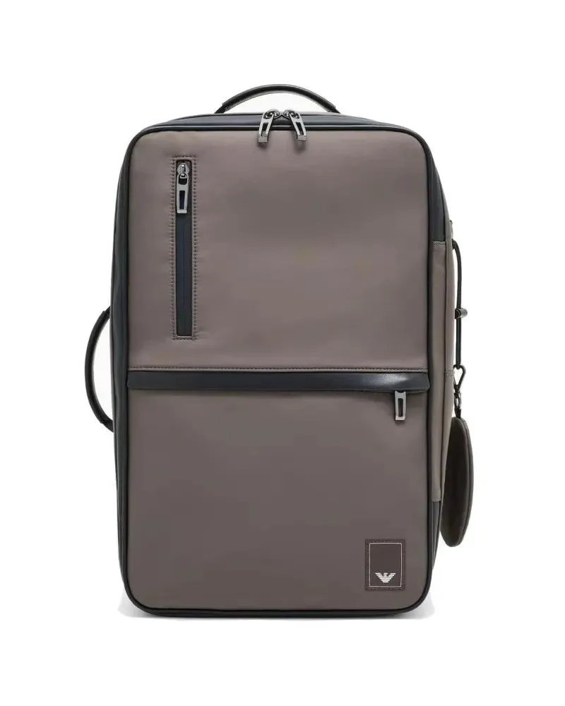 Emporio Armani Rucksäcke Kambaba Nylon Backpack With Multiple Compartments braun Braun