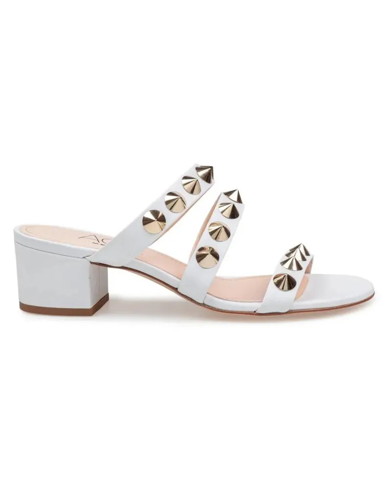 Attilio Giusti Leombruni Sandalen Lala Spike Sandal In Leather weiß Weiß