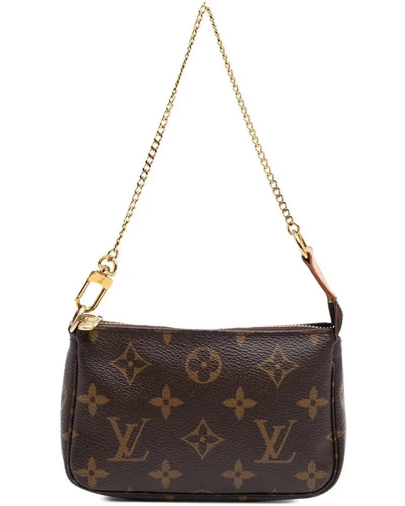 Louis Vuitton Crossbody Bags Monogram Mini Pochette Accessoires braun Braun