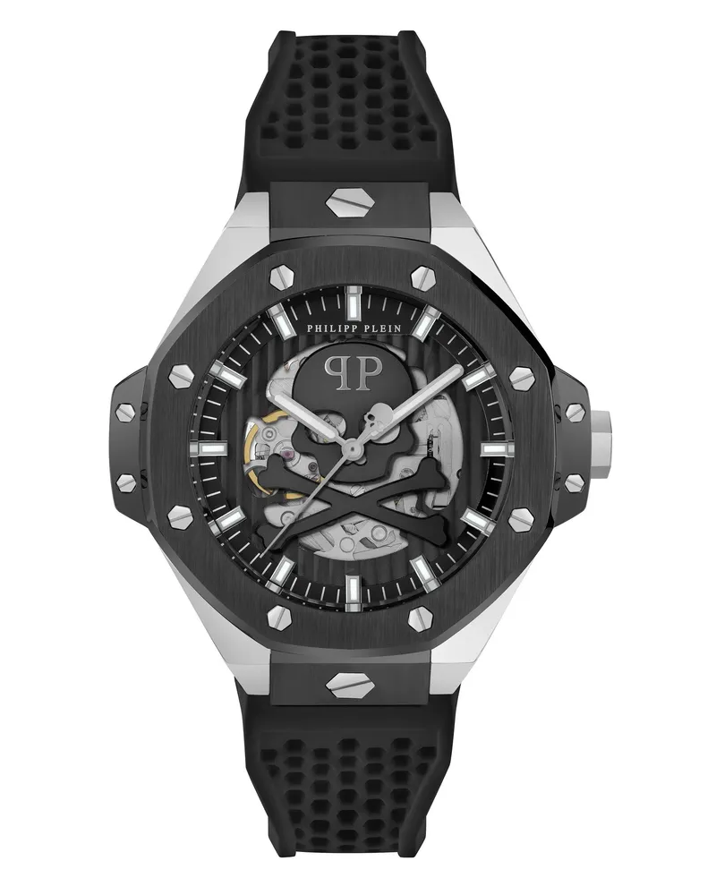 Philipp Plein Uhren Quarz-Analoguhr Plein $Keleton Royal silver Silber