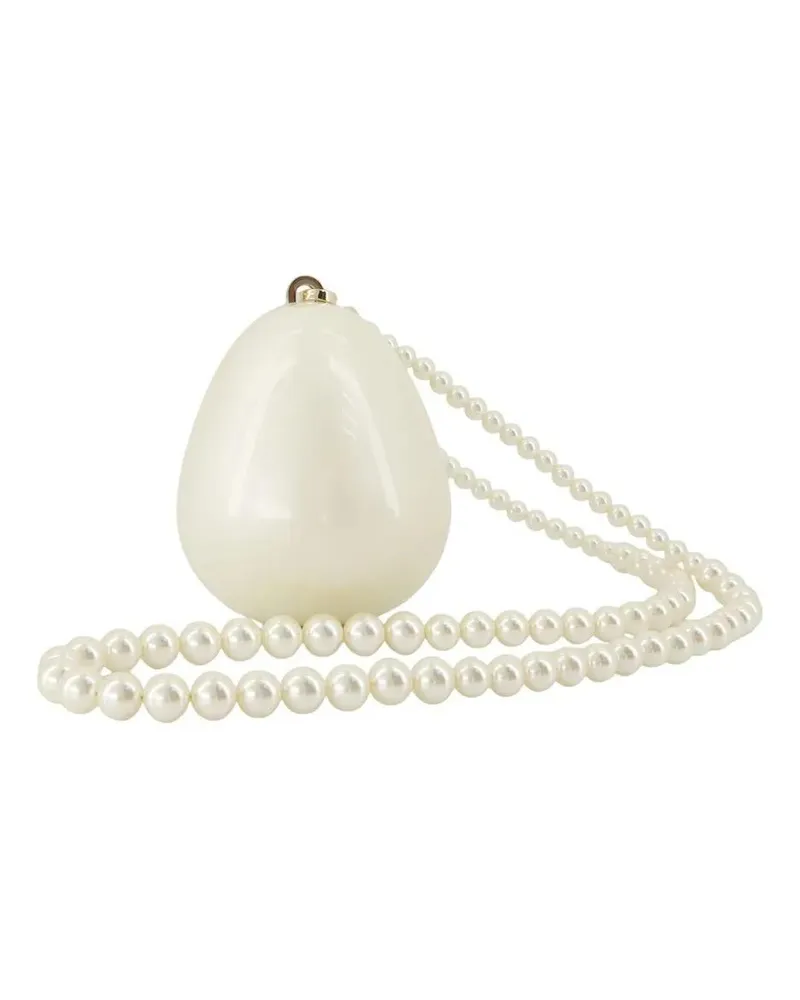 Simone Rocha Hobo Bags Micro Egg Crossbody - Synthetic - White beige Beige