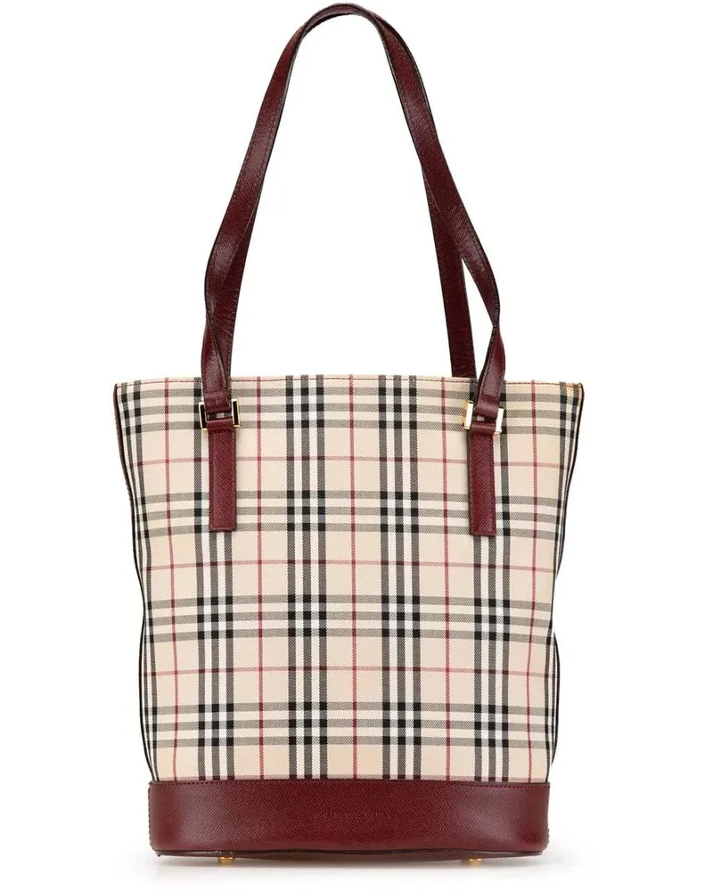 Burberry Hobo Bags 2000-2017 House Check Canvas Shoulder Bag braun Braun