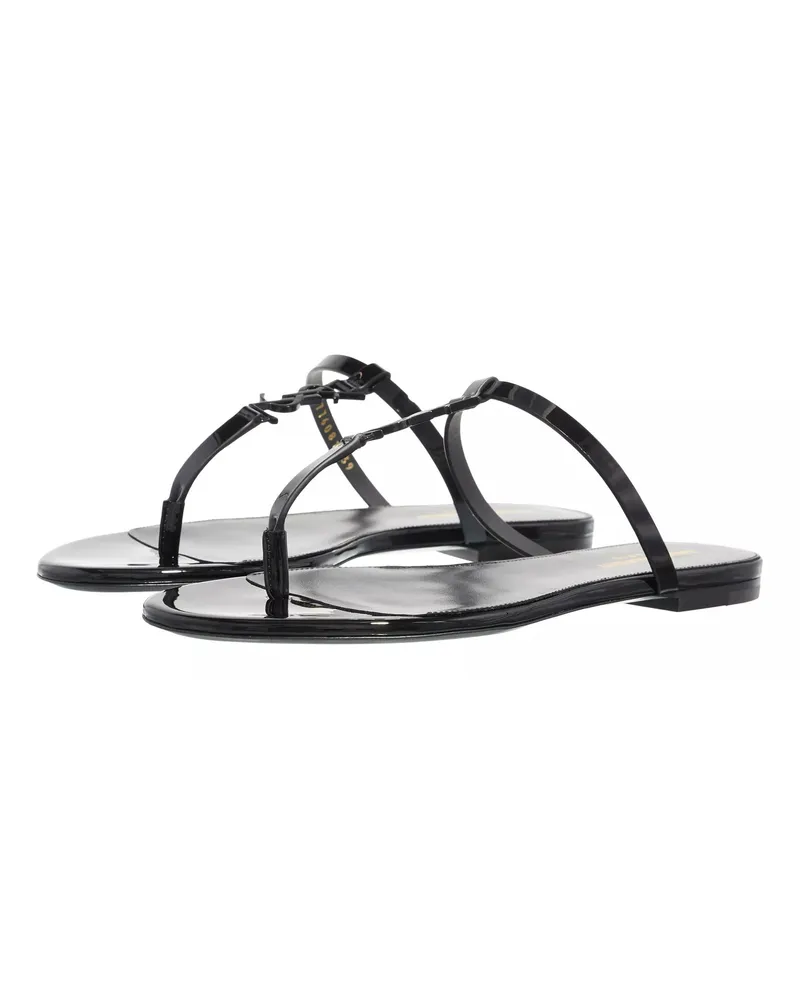 Saint Laurent Sandalen Cassendra Slides schwarz Schwarz