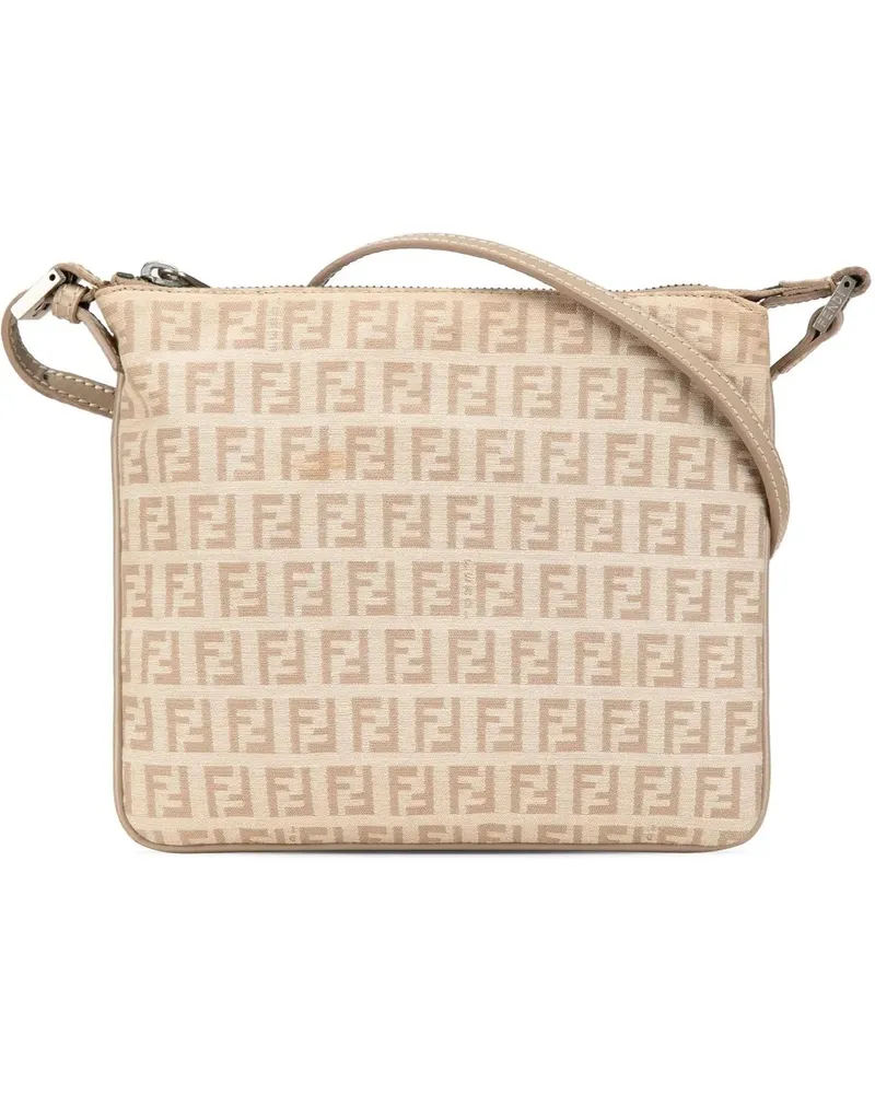 Fendi Hobo Bags 2000-2010 Zucchino Canvas Crossbody braun Braun