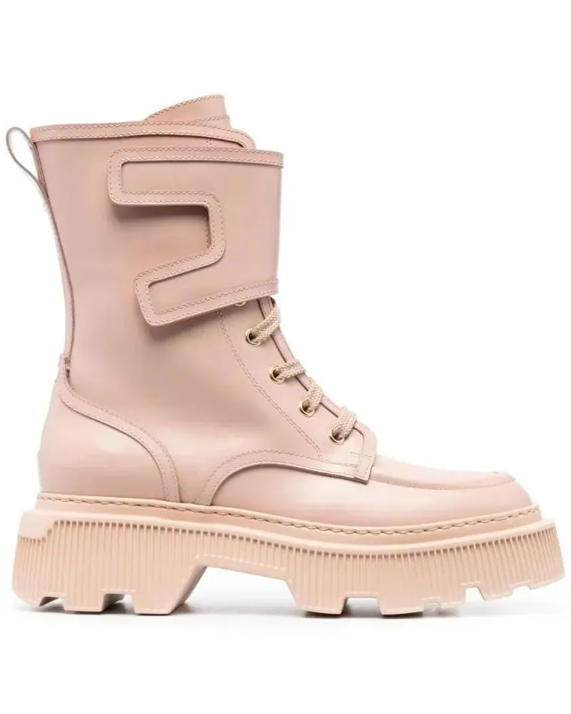 Santoni Stiefel High-Top Ankle Boots beige Beige
