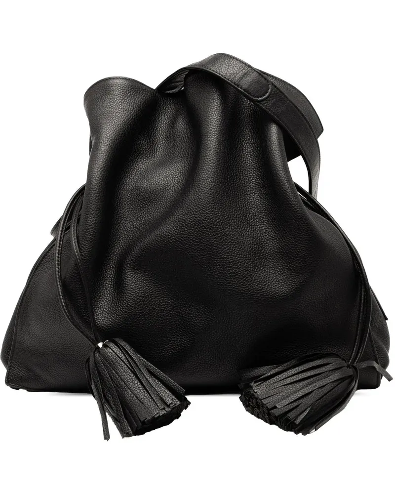 Loewe Hobo Bags Calfskin Flamenco Tassel 36 schwarz Schwarz
