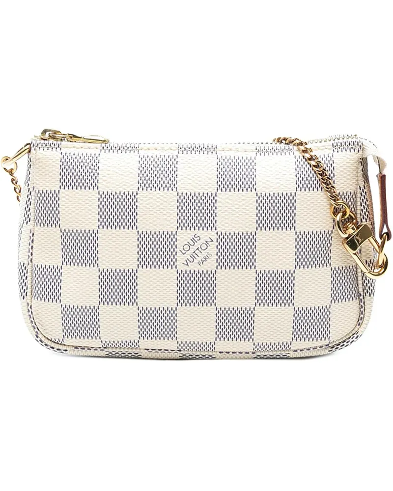 Louis Vuitton Crossbody Bags Damier Azur Mini Pochette Accessoires weiß Weiß