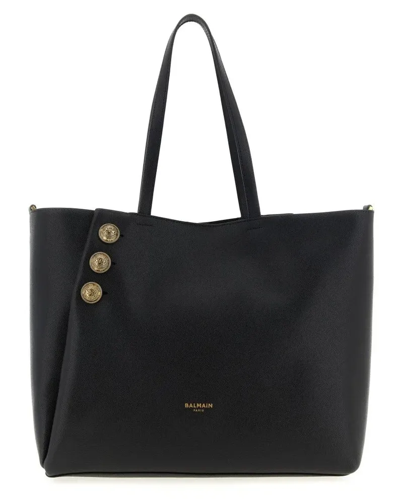 Balmain Shopper & Totes 'Embleme' Shopping Bag schwarz Schwarz