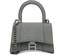 Hobo Bags Mini Glitter Hourglass Satchel grau