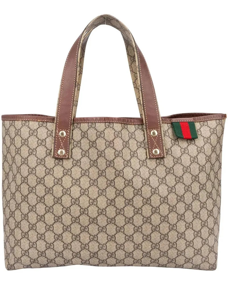 Gucci Crossbody Bags  Canvas GG Monogram Sherry Line Handbag braun Braun