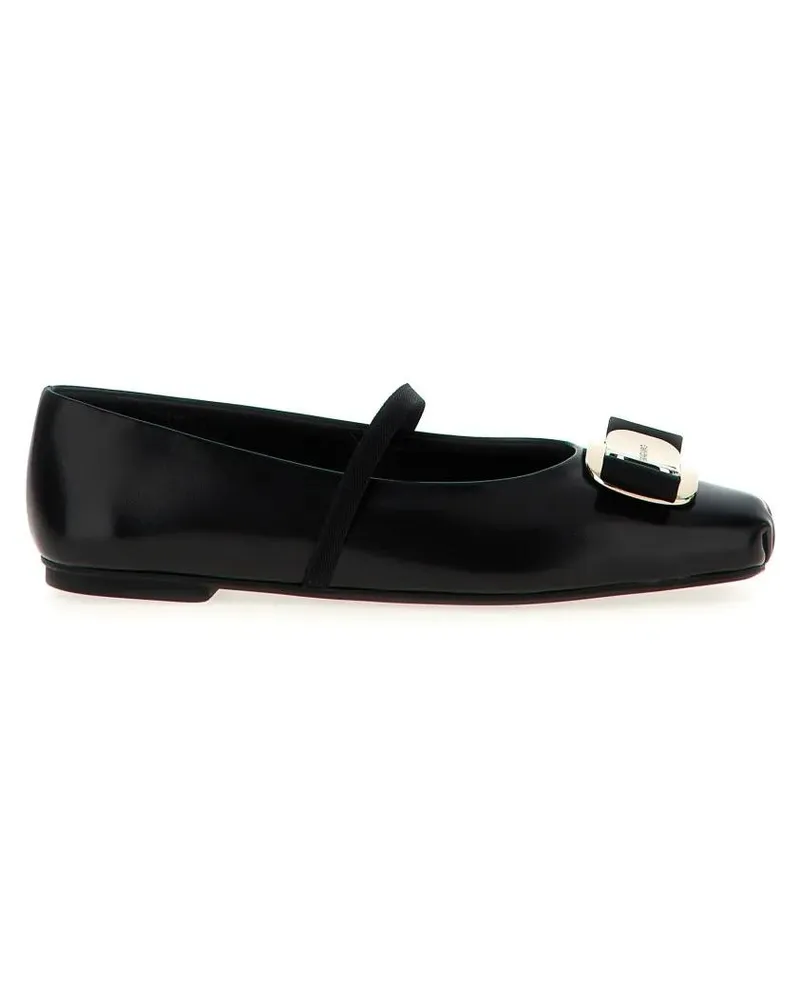 Ferragamo Zina' Ballet Flats schwarz Schwarz