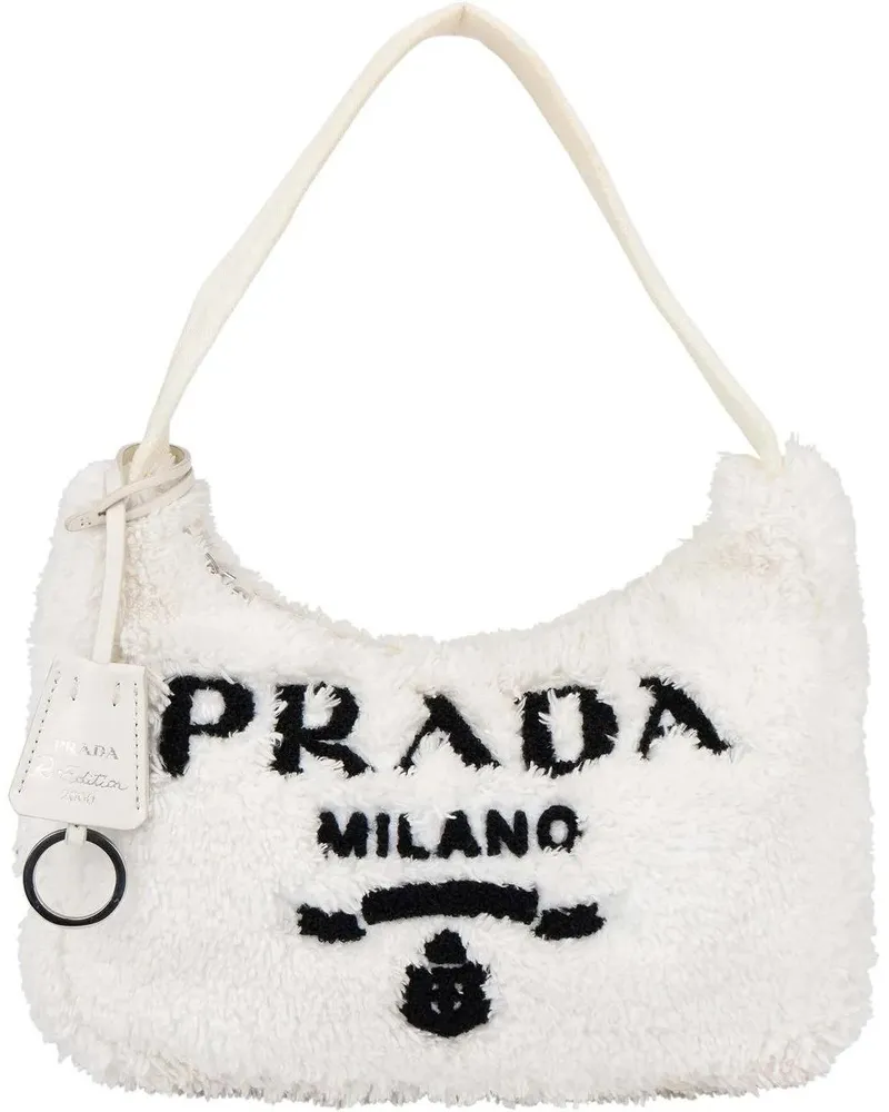 Prada Crossbody Bags  White Terry Re- Edition Handbag weiß Weiß