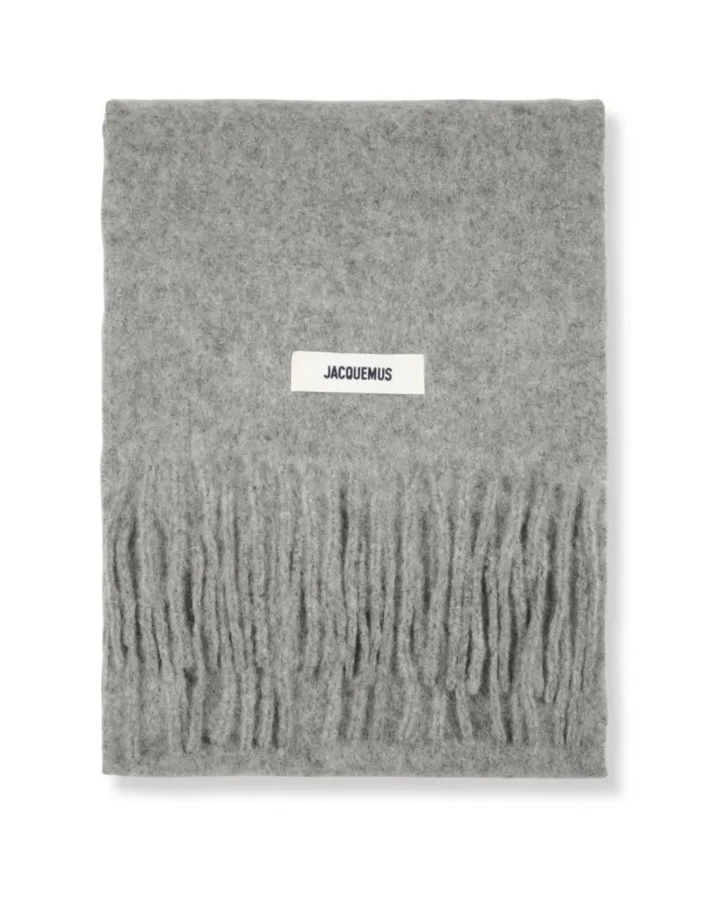 Jacquemus Tücher & Schals L'écharpe Carro Scarf grau Grau
