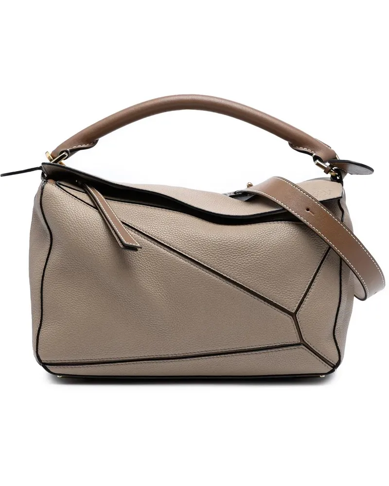 Loewe Hobo Bags Medium Calfskin Puzzle Satchel braun Braun