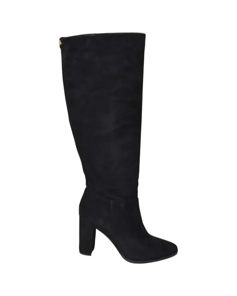 Ralph Lauren Stiefel Mid-Calf Boots With Smooth Finish And Sturdy Sole schwarz Schwarz
