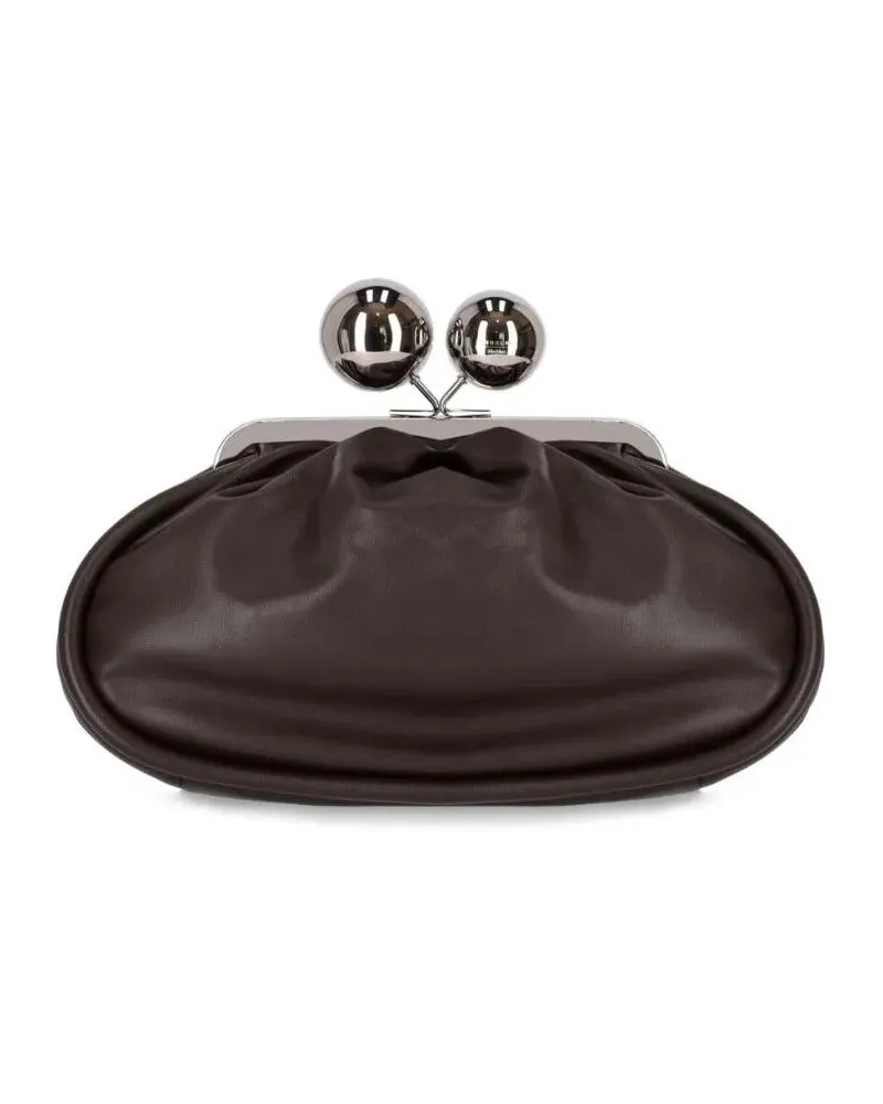 Max Mara Clutches Pasticcino Milvanew Medium Dark Brown Clutch braun Braun