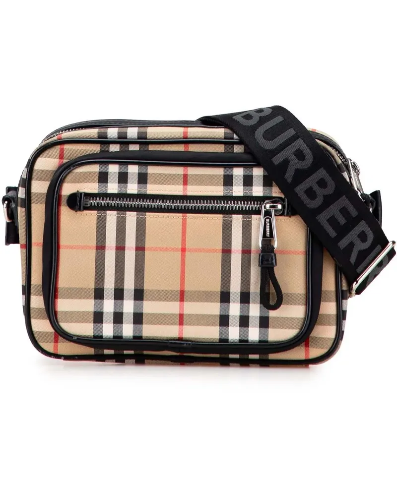Burberry Hobo Bags House Check Canvas Paddy Crossbody braun Braun
