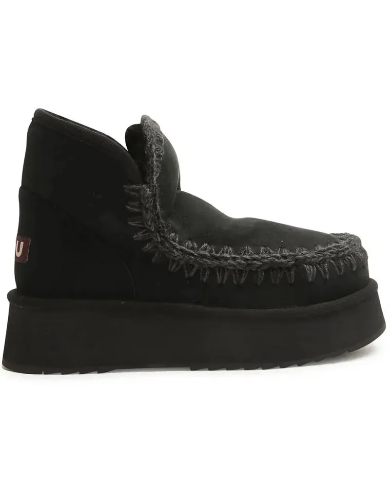 Mou Stiefel Mini Eskimo Platform Boot schwarz Schwarz
