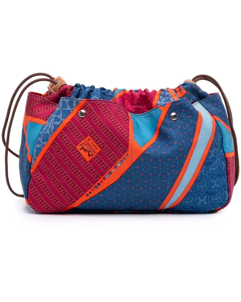 Hermès Kosmetiktaschen Silk Carre en Cravates Fourbi 25 Bag Insert Pouch blau Blau